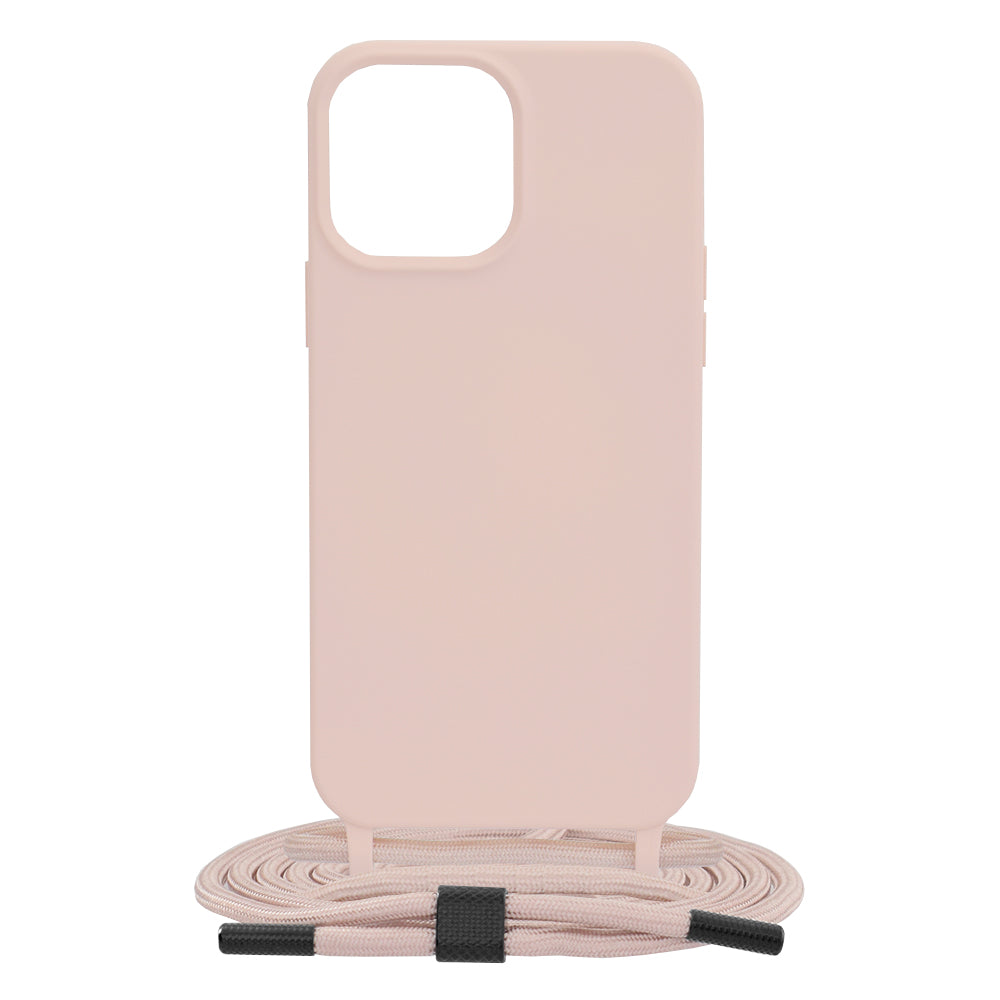 Husa pentru iPhone 13 Pro Max - Techsuit Crossbody Lanyard - Pink