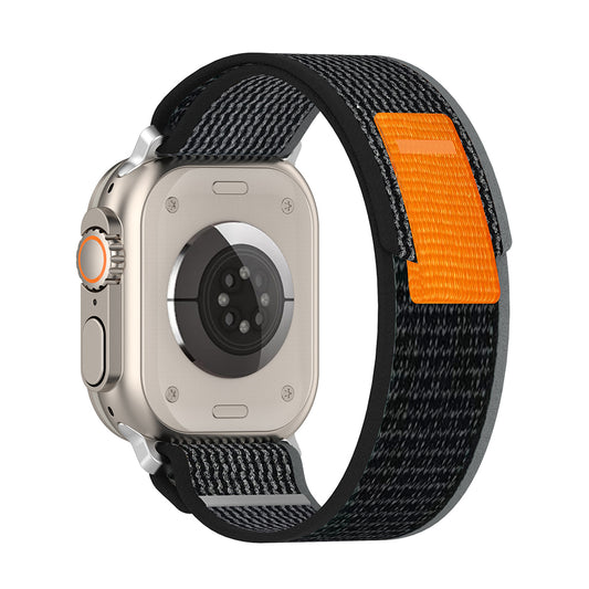Curea pentru Apple Watch 1/2/3/4/5/6/7/8/9/SE/SE 2 (38/40/41mm) - Techsuit Watchband (W039) - Black / Gray