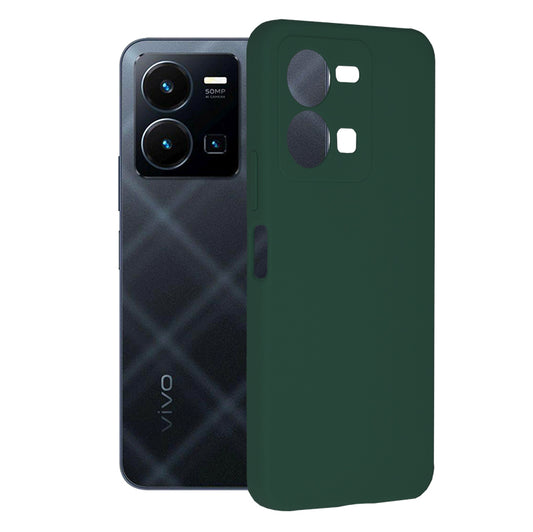 Husa pentru Vivo Y35 - Techsuit Soft Edge Silicone - Dark Green
