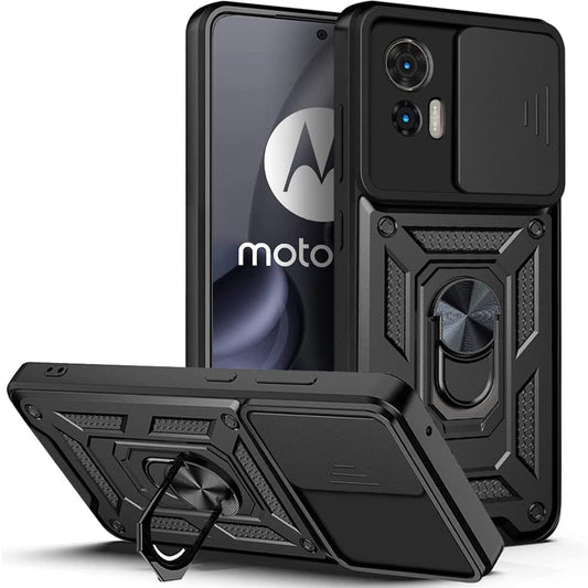 Husa pentru Motorola Edge 30 Neo - Techsuit CamShield Series - Black