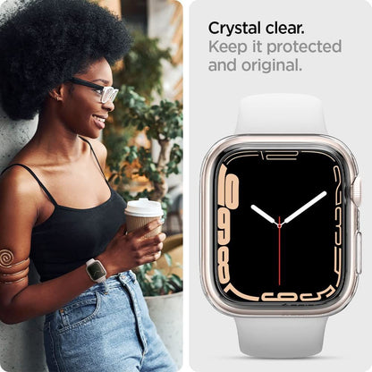 Husa pentru Apple Watch 4 / 5 / 6 / SE / SE 2 / 7 / 8 / 9 (44mm / 45mm) - Spigen Liquid Crystal (ACS04196) - Crystal Clear