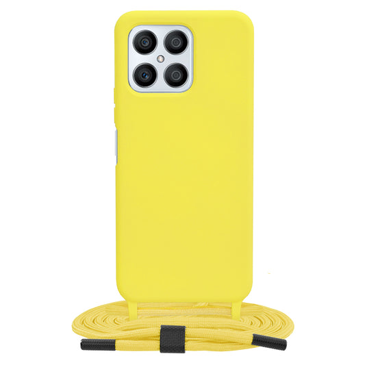 Husa pentru Honor X8 4G - Techsuit Crossbody Lanyard - Yellow
