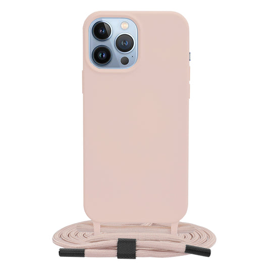 Husa pentru iPhone 13 Pro Max - Techsuit Crossbody Lanyard - Pink