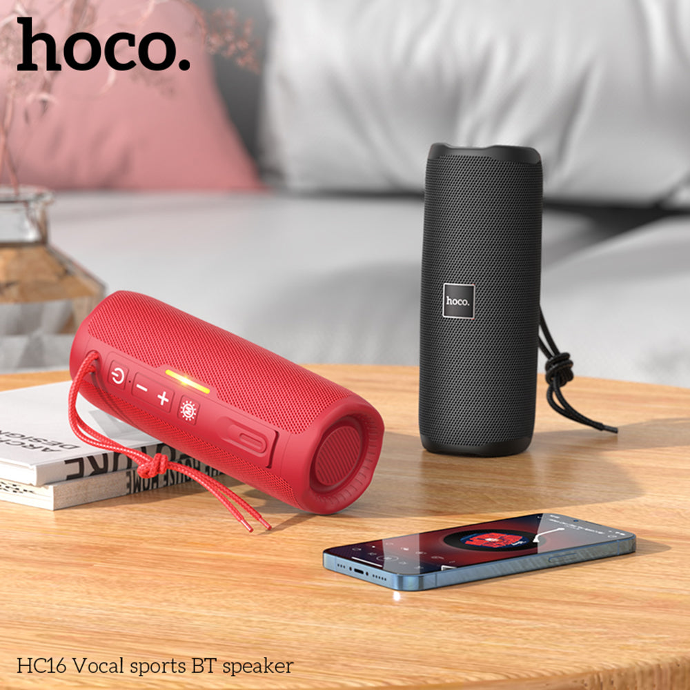 Boxa Portabila Bluetooth 5.3, 10W - Hoco Vocal (HC16) - Red