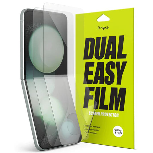 Folie pentru Samsung Galaxy Z Flip5 (set 2) - Ringke Dual Easy Full - Clear