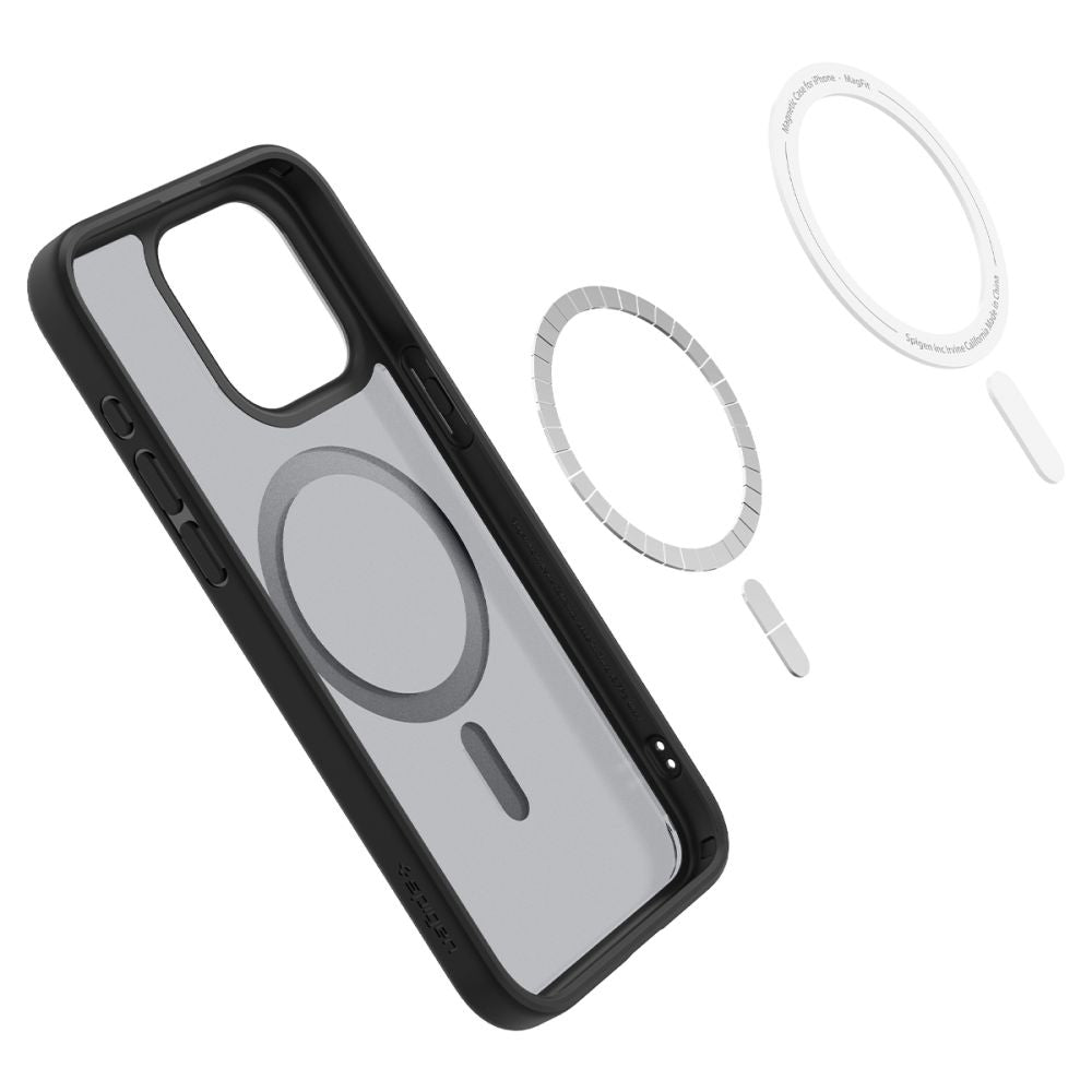 Husa pentru iPhone 15 Pro - Spigen Ultra Hybrid MagSafe - Frost Black