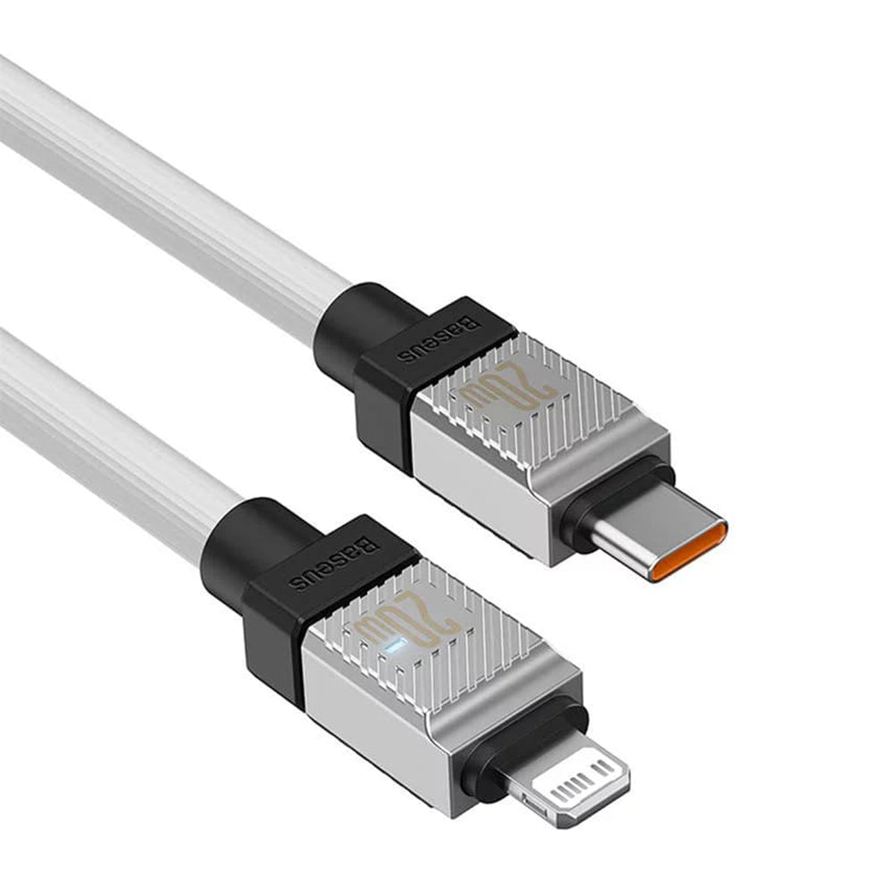 Cablu de Date USB-C la Lightning Fast Charging, 20W, 2m - Baseus CoolPlay Series (CAKW000102) - White
