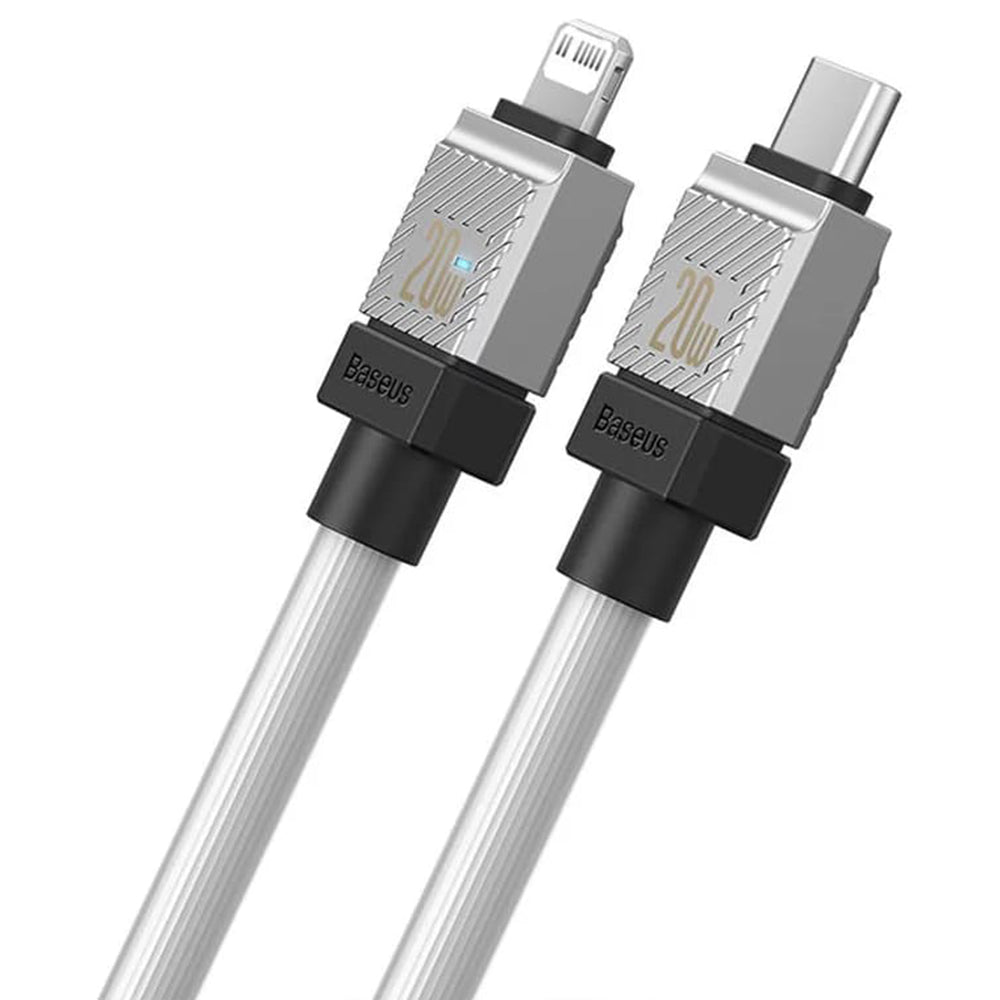 Cablu de Date USB-C la Lightning Fast Charging, 20W, 2m - Baseus CoolPlay Series (CAKW000102) - White