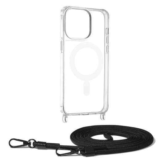 Husa pentru iPhone 15 Pro Max - Techsuit Acrylic MagSafe Crossbody - Black