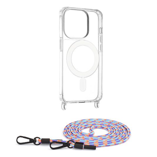 Husa pentru iPhone 15 Pro - Techsuit Acrylic MagSafe Crossbody - Colorful