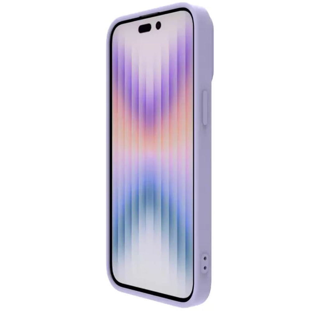 Husa pentru iPhone 15 Pro Max - Nillkin CamShield Silky MagSafe Silicone - Misty Purple