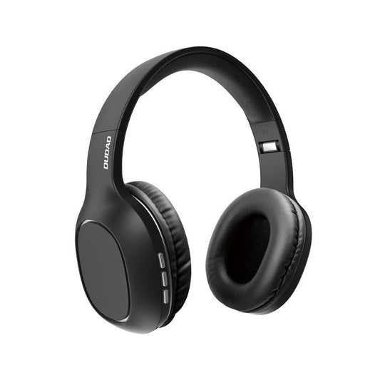 Dudao Multifunction Wireless Bluetooth 5.0 On-Ear Headphones Micro SD Card Reader FM Radio black (X22Pro black)