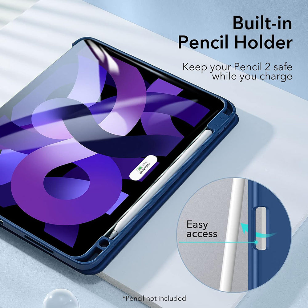 Husa pentru iPad Air 4 (2020) / Air 5 (2022) / Air 6 (2024) - ESR Rebound Pencil - Navy Blue