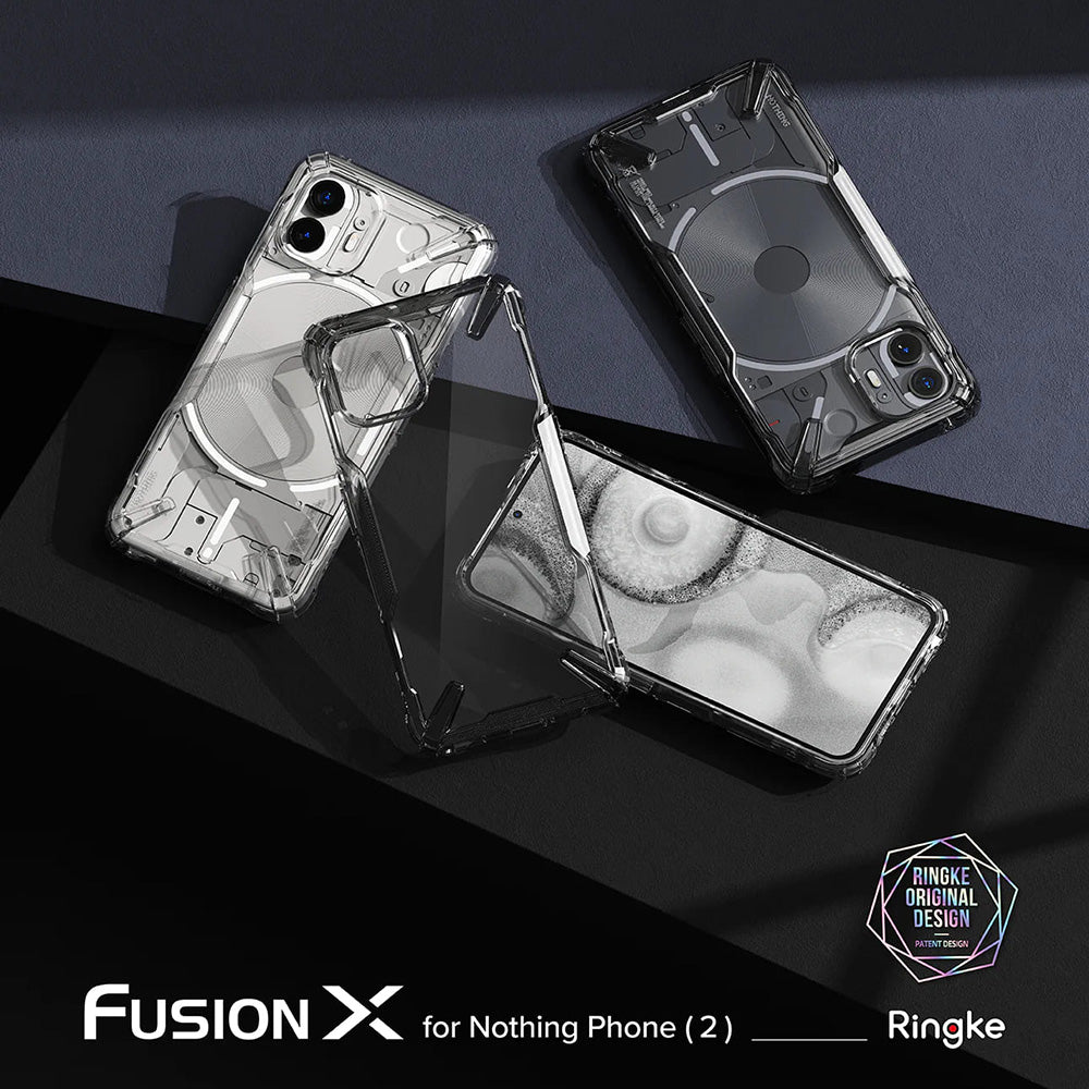 Husa pentru Nothing Phone (2) - Ringke Fusion X - Clear