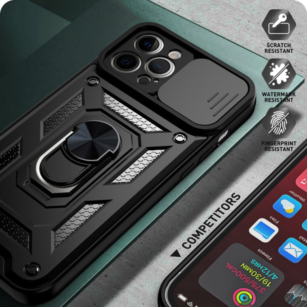 Husa pentru iPhone 11 Pro - Techsuit CamShield Series - Black