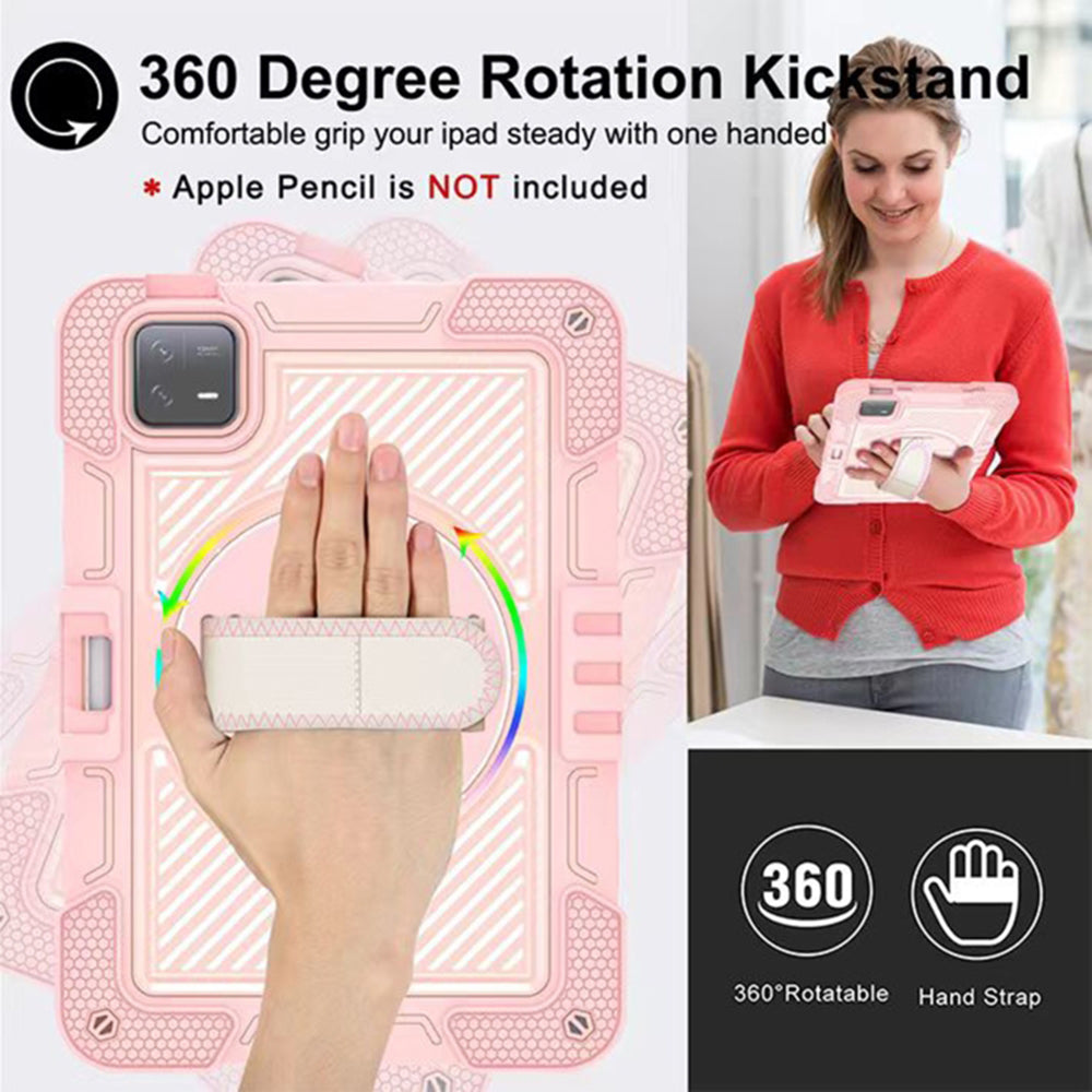Husa pentru Xiaomi Pad 6 / Pad 6 Pro - Techsuit StripeShell 360 - Pink