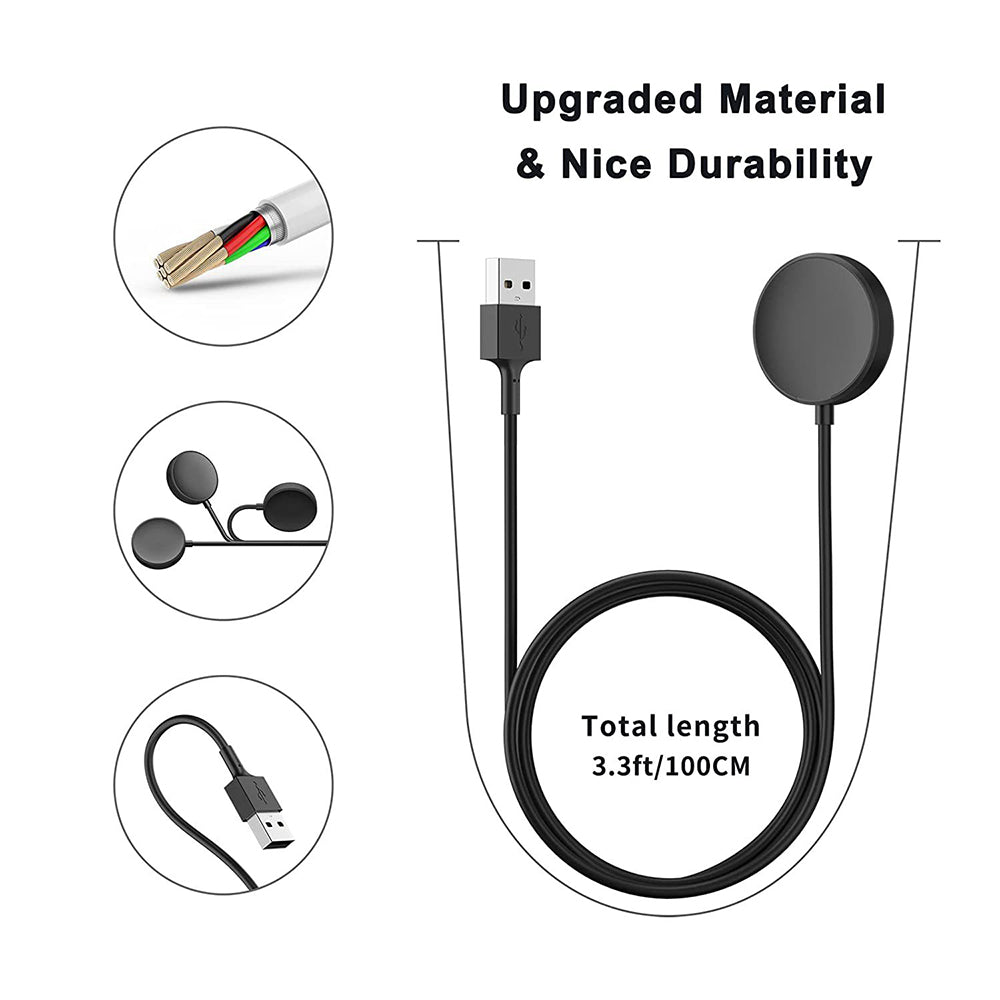 Incarcator pentru Samsung Watch, USB, 2.5W, Metal Case - Techsuit (TSC12) - Black