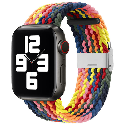 Curea pentru Apple Watch 1/2/3/4/5/6/7/8/9/SE/SE 2/Ultra/Ultra 2 (42/44/45/49mm) - Techsuit Watchband (W032) - Colorful Pink