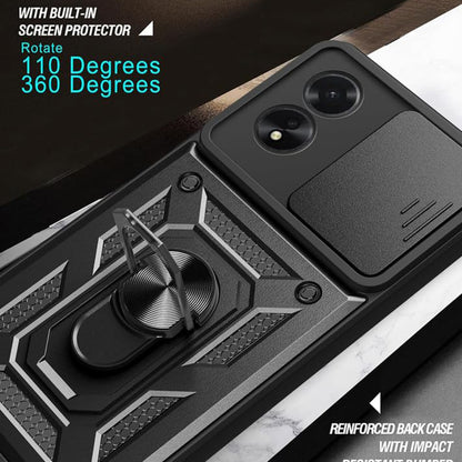 Husa pentru Oppo A58 4G - Techsuit CamShield Series - Black