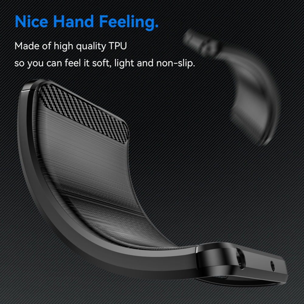 Husa pentru OnePlus 11R / OnePlus Ace 2 - Techsuit Carbon Silicone - Black