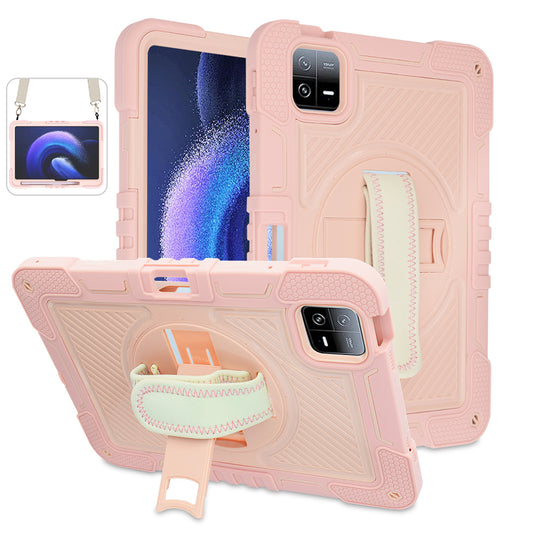 Husa pentru Xiaomi Pad 6 / Pad 6 Pro - Techsuit StripeShell 360 - Pink