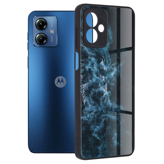 Husa pentru Motorola Moto G14 - Techsuit Glaze Series - Blue Nebula