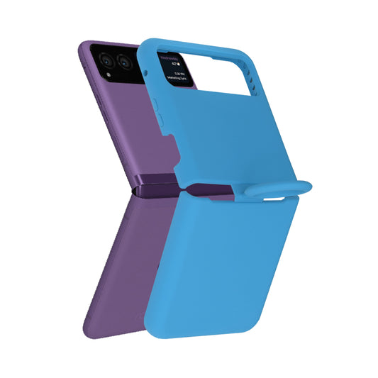 Husa pentru Motorola Razr 40 - Techsuit Soft Edge Silicone - Denim Blue