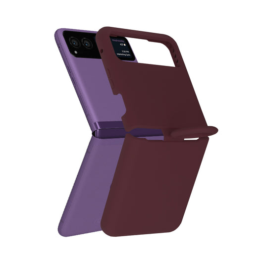 Husa pentru Motorola Razr 40 - Techsuit Soft Edge Silicone - Plum Violet