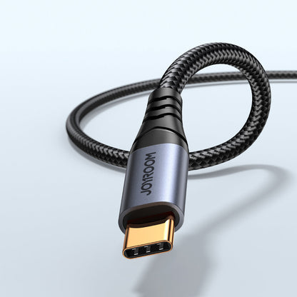 Cablu Type-C la Jack 3.5mm, 1.2m - JoyRoom Audio-Transfer Series (SY-A07) - Black