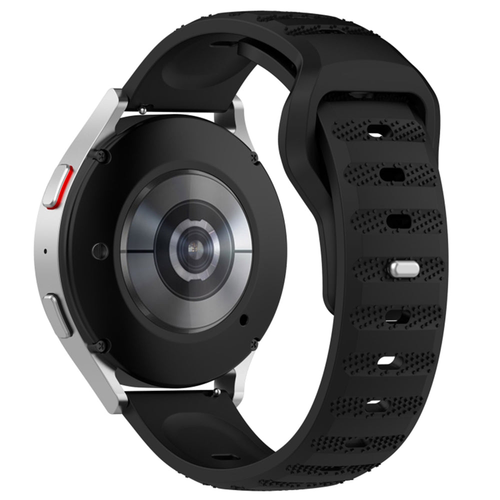 Curea pentru Samsung Galaxy Watch 4/5/Active 2, Huawei Watch GT 3 (42mm)/GT 3 Pro (43mm) - Techsuit Watchband (W050) - Black