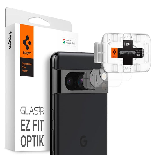 Folie Camera pentru Google Pixel 8 Pro (set 2) - Spigen Glas.tR Optik EZ FIT - Clear