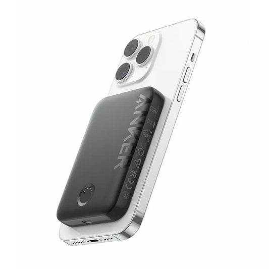 Baterie Externa MagSafe, Type-C, pentru iPhone, 5000mAh - Anker (A1616G11) - Black