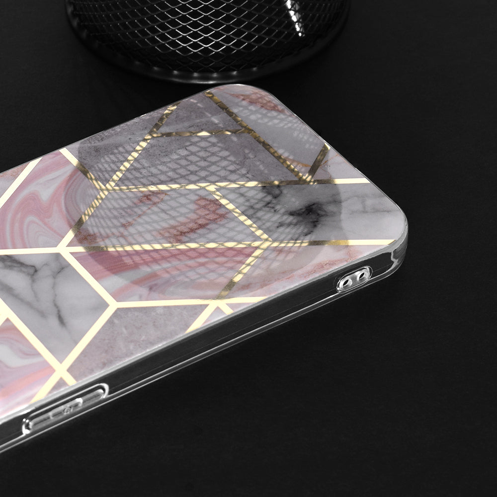 Husa pentru Samsung Galaxy A35 5G - Techsuit Marble Series - Pink Hex