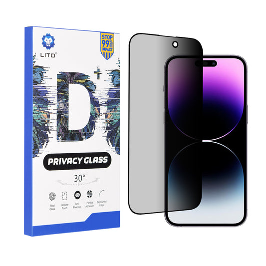 Folie pentru iPhone 14 Pro Max - Lito D+ Privacy Glass - Black