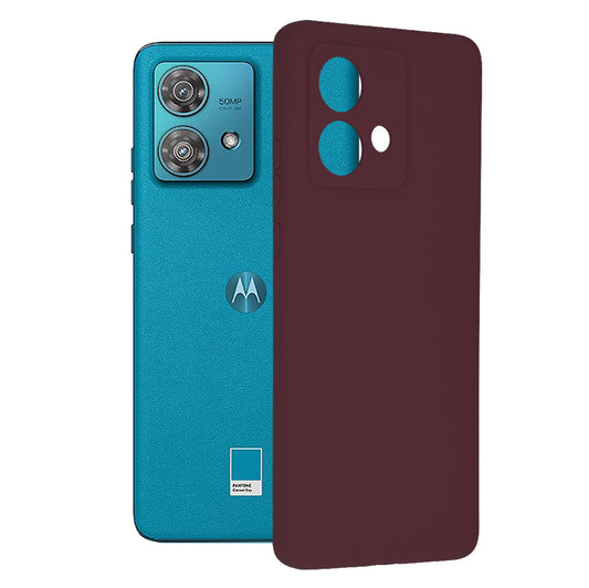 Husa pentru Motorola Edge 40 Neo - Techsuit Soft Edge Silicone - Plum Violet