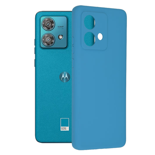 Husa pentru Motorola Edge 40 Neo - Techsuit Soft Edge Silicone - Denim Blue