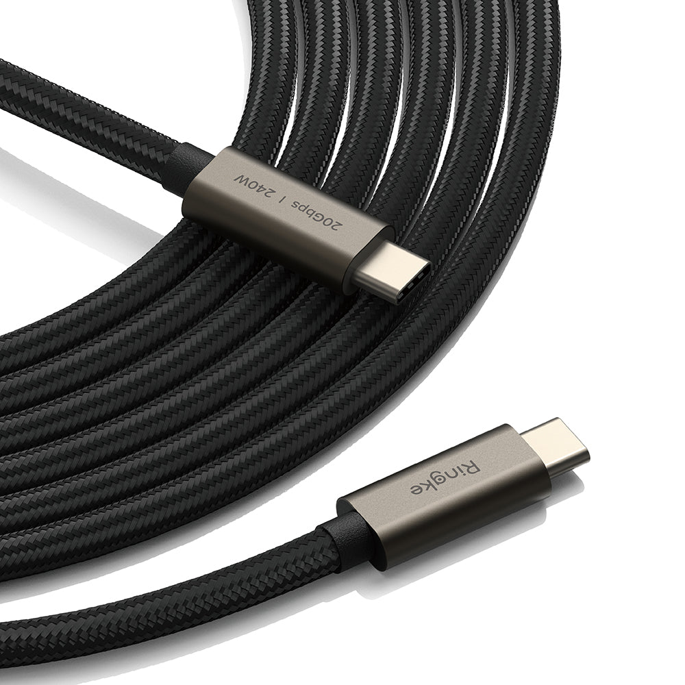 Cablu de Date Type-C la Type-C, 240W, 1m - Ringke - Black