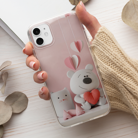 Husa Valentines Day Bear Hearts - Samsung Seria A, F