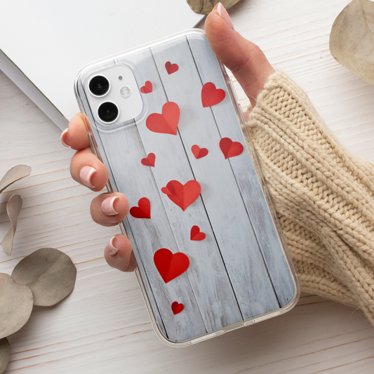 Husa Valentines Day Red Hearts - Samsung Seria J