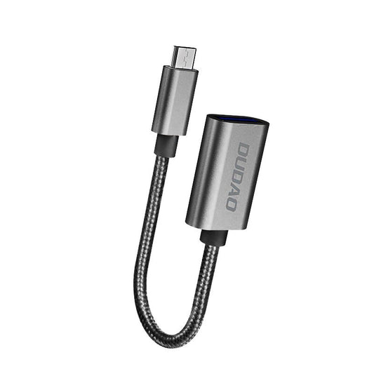 [ON RETURN] Dudao adapter adapter OTG cable from USB 2.0 to micro USB gray (L15M)
