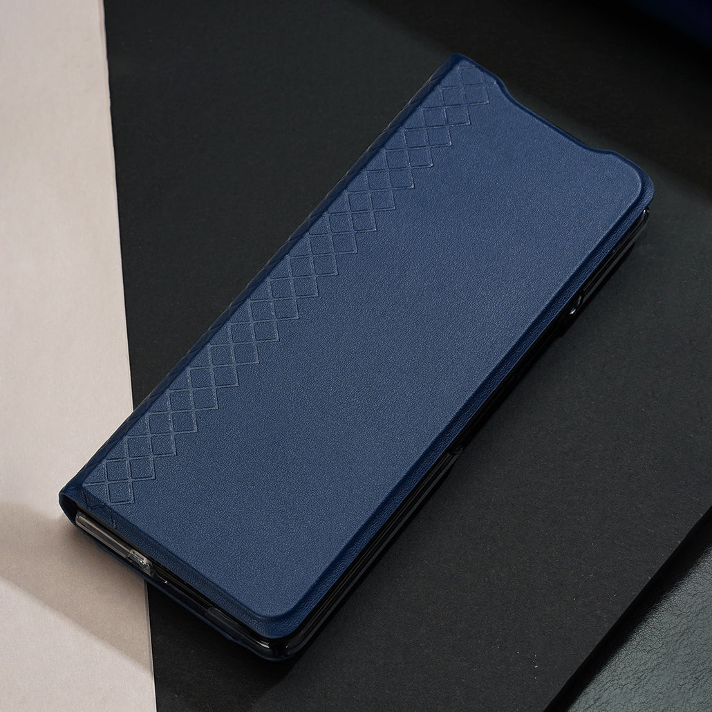 [RETURNED ITEM] Dux Ducis Bril case for Samsung Galaxy Z Fold 3 flip cover card wallet stand blue