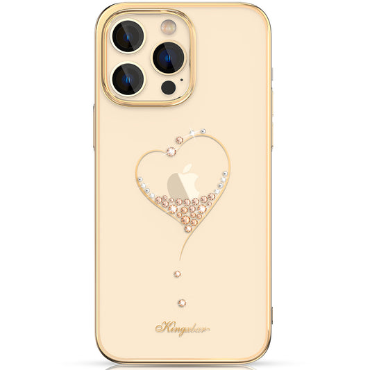 [RETURNED ITEM] Kingxbar Wish Series case for iPhone 14 Pro Max decorated with golden crystals