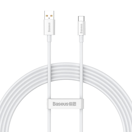 [RETURNED ITEM] Baseus Superior Series Fast Charging Cable USB-A - USB-C 100W 480Mbps 2m white