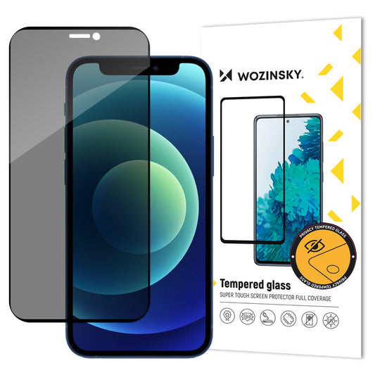 Wozinsky Privacy Glass Tempered Glass for iPhone 12 Pro / iPhone 12 with Anti Spy Privatizing Filter