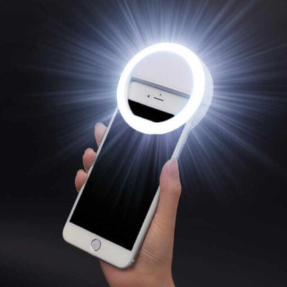 Selfie LED ring light – Accesoriu tip clips pentru telefon