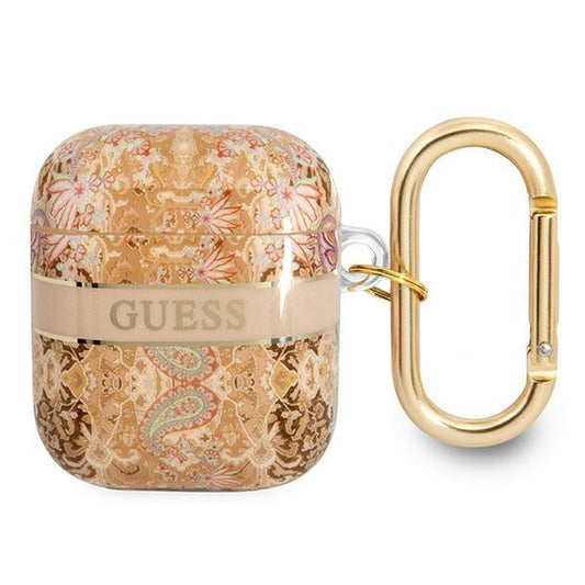 Guess GUA2HHFLD AirPods cover gold/gold Paisley Strap Collection