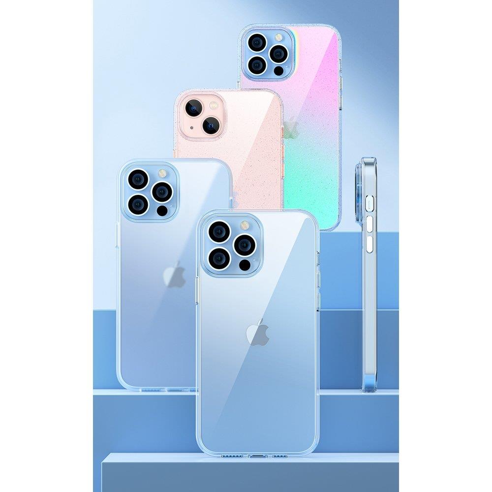Kingxbar Elegant Series case iPhone 13 case back cover transparent (glitter)