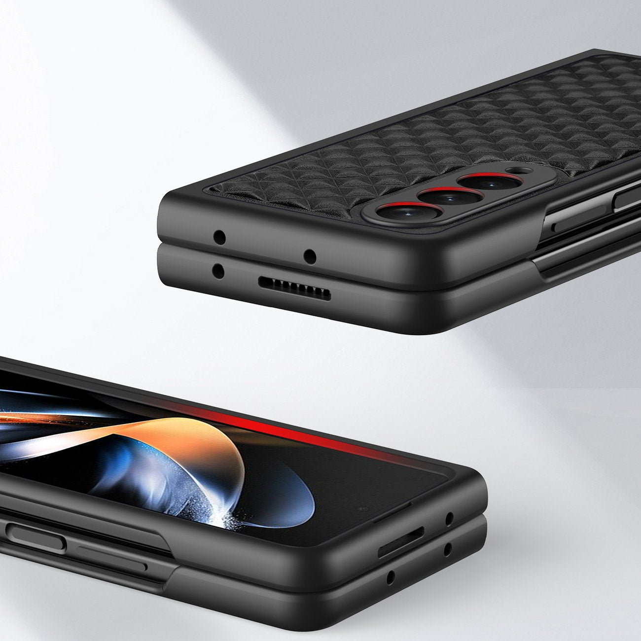 Dux Ducis Venice case for Samsung Galaxy Z Fold 4 leather case black