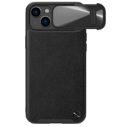 Nillkin CamShield Leather S Case iPhone 14 cover with camera cover black