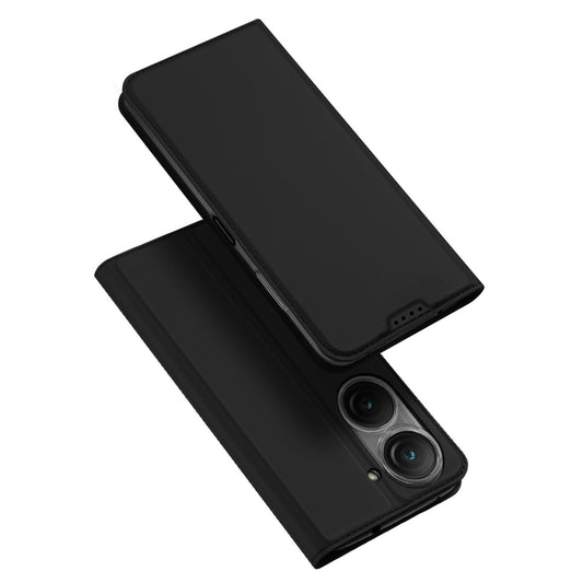 Dux Ducis Skin Pro case for Asus Zenfone 9 flip cover card wallet stand black